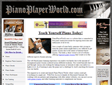 Tablet Screenshot of pianoplayerworld.com